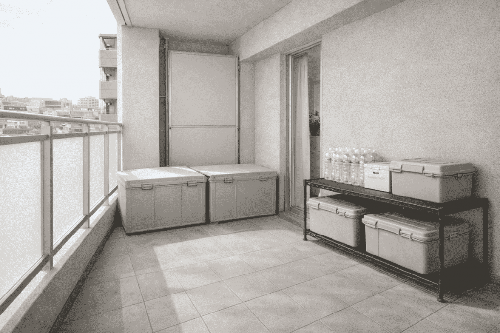 マンションの収納が足りないなら：ベランダは大物置き場に最適