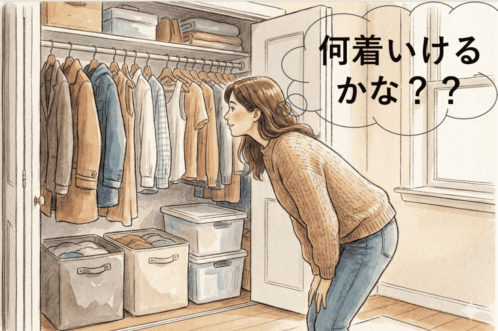 収納量に合った服の適正量を把握する