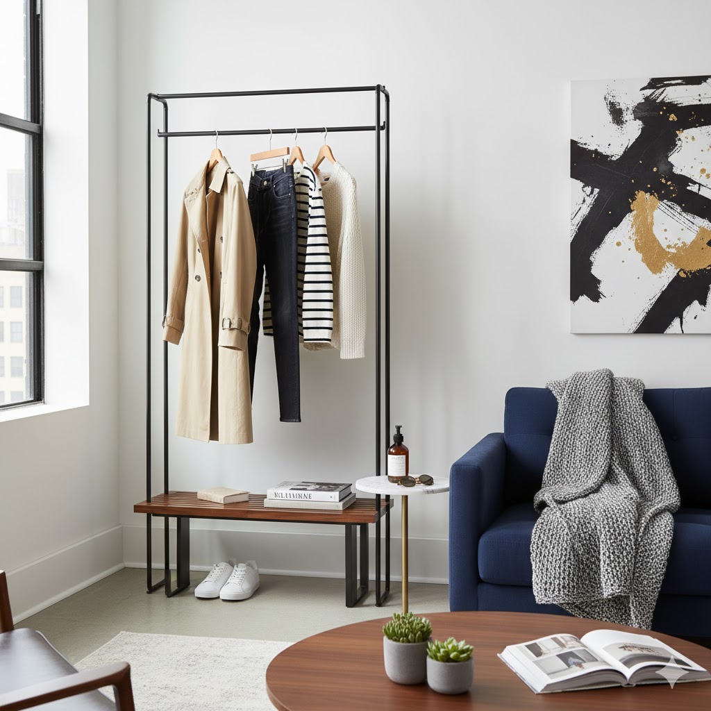 ハンガーラック収納