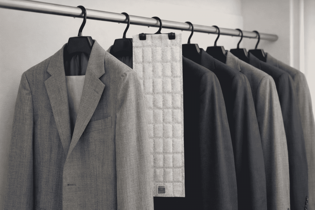 吊り下げタイプ除湿剤｜クローゼット内の衣類間の湿気対策