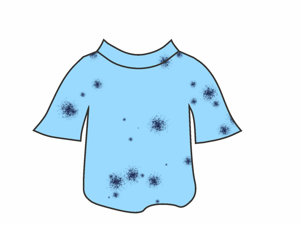 100%完全に乾かさないとカビが生える可能性