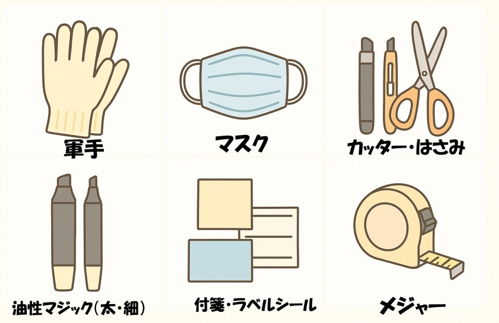 親の家（実家）を片付ける前に準備するもの｜道具系（これだけでだいぶラク）