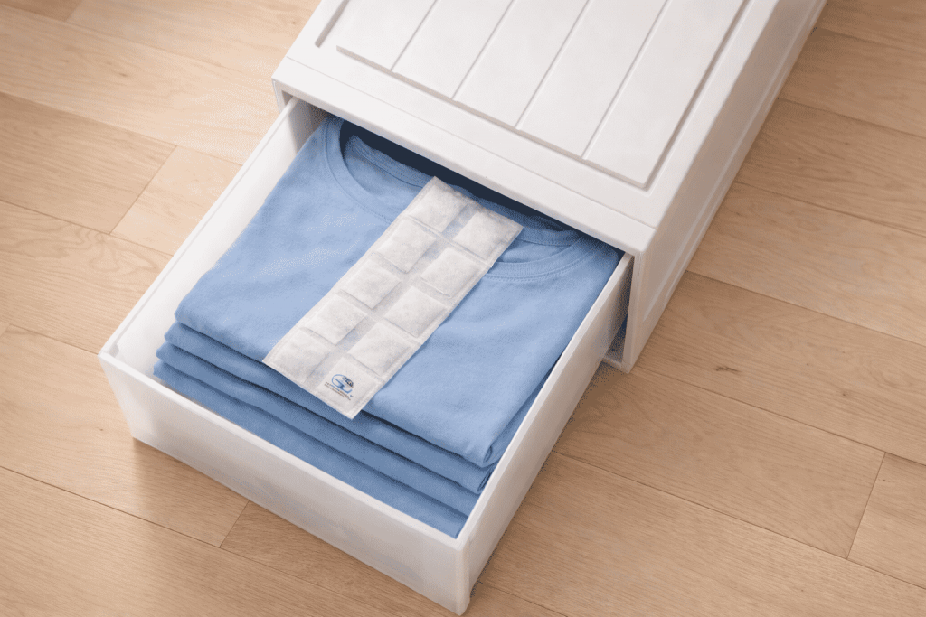 シートタイプ除湿剤｜収納ケース・引き出しの湿気対策に最適