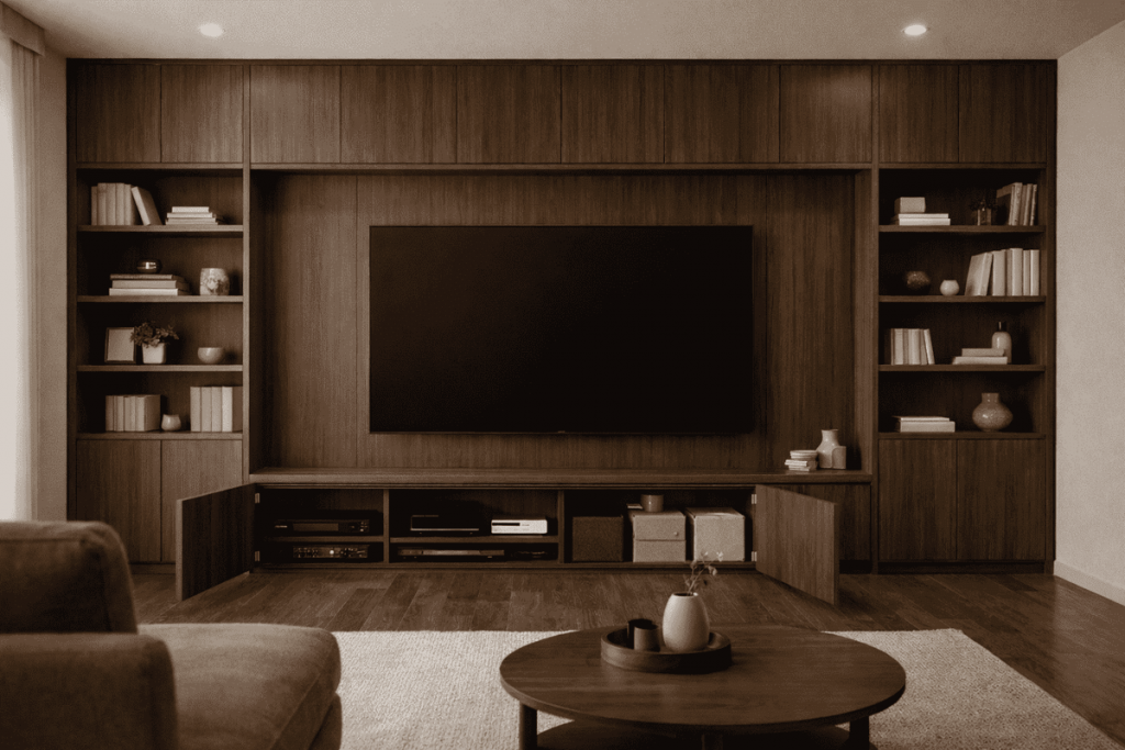 テレビボード一体型収納