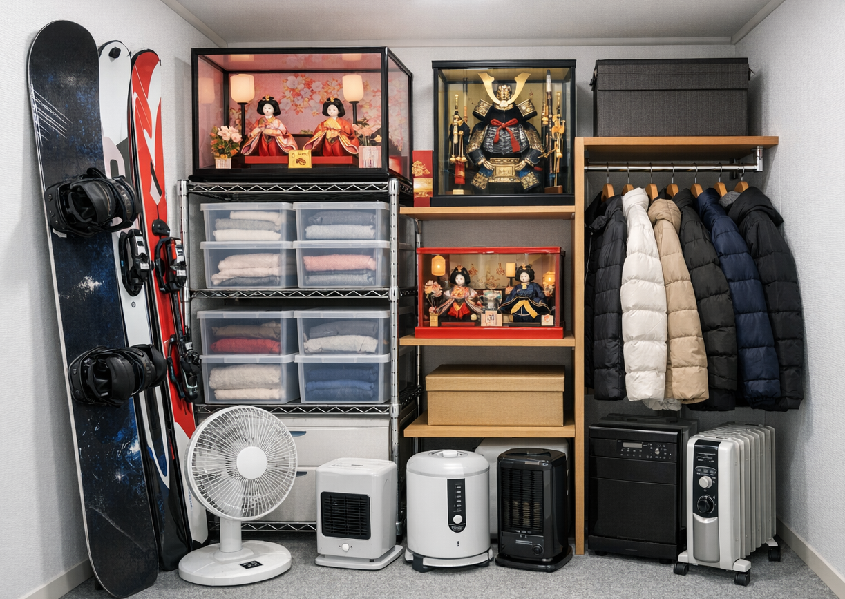 大阪市民の季節用品の収納先として